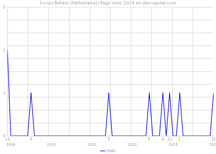 Koops Beheer (Netherlands) Page visits 2024 