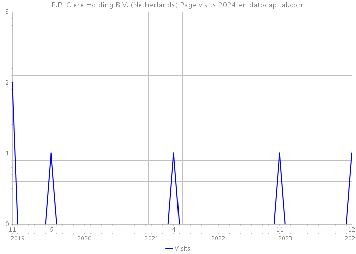 P.P. Ciere Holding B.V. (Netherlands) Page visits 2024 