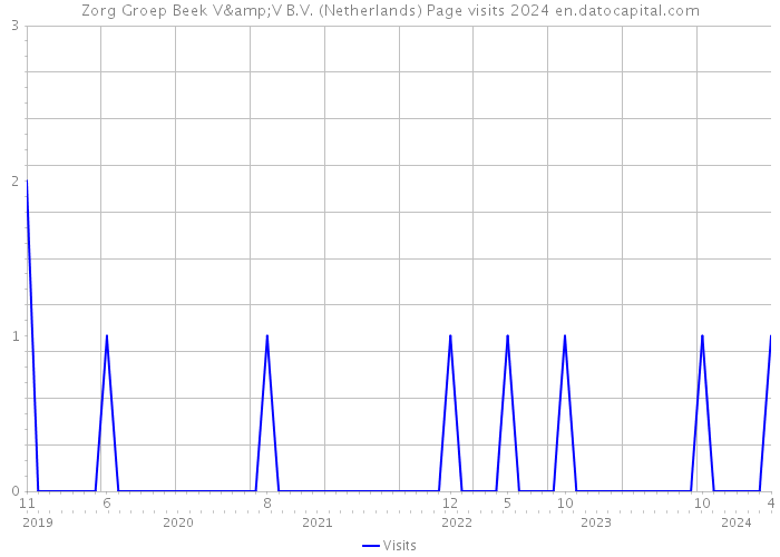 Zorg Groep Beek V&V B.V. (Netherlands) Page visits 2024 