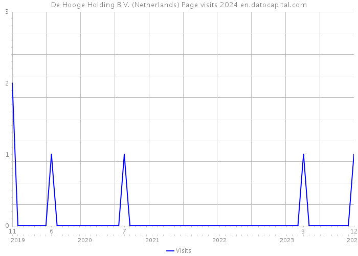 De Hooge Holding B.V. (Netherlands) Page visits 2024 