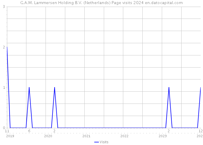G.A.M. Lammersen Holding B.V. (Netherlands) Page visits 2024 