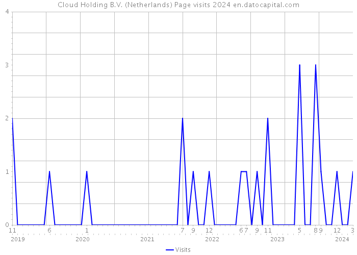 Cloud Holding B.V. (Netherlands) Page visits 2024 