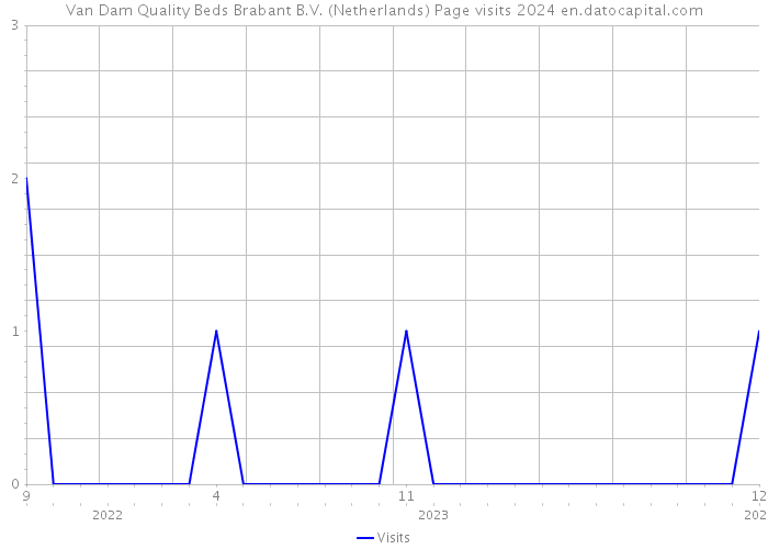 Van Dam Quality Beds Brabant B.V. (Netherlands) Page visits 2024 