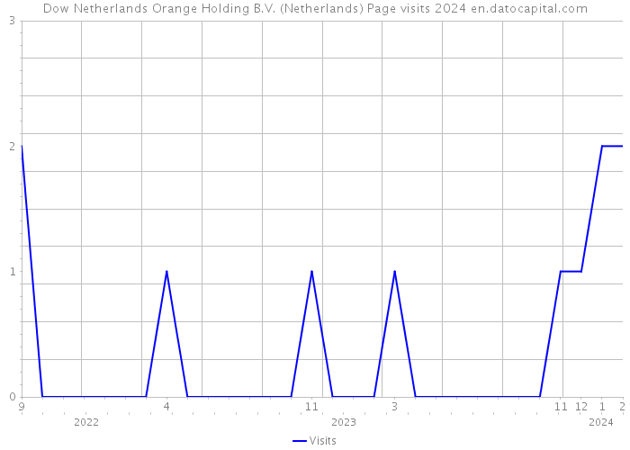 Dow Netherlands Orange Holding B.V. (Netherlands) Page visits 2024 