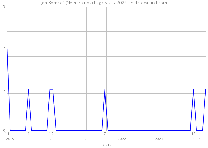 Jan Bomhof (Netherlands) Page visits 2024 