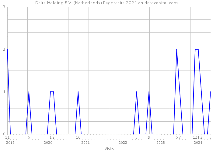 Delta Holding B.V. (Netherlands) Page visits 2024 