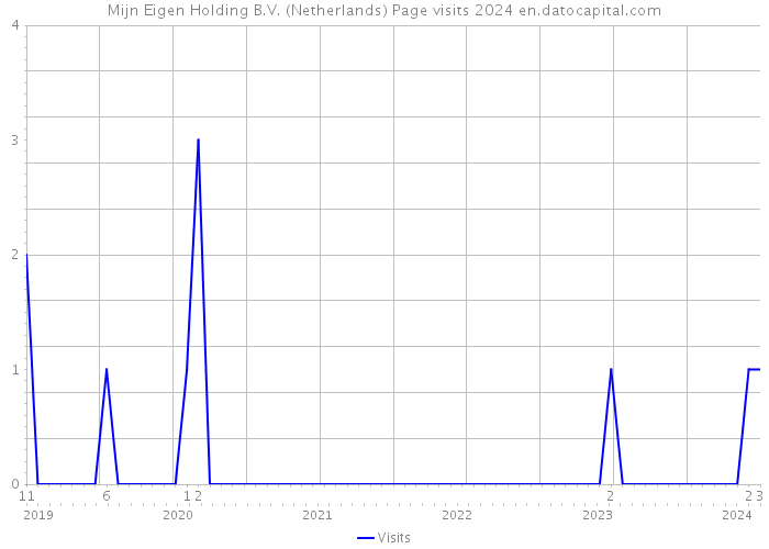 Mijn Eigen Holding B.V. (Netherlands) Page visits 2024 