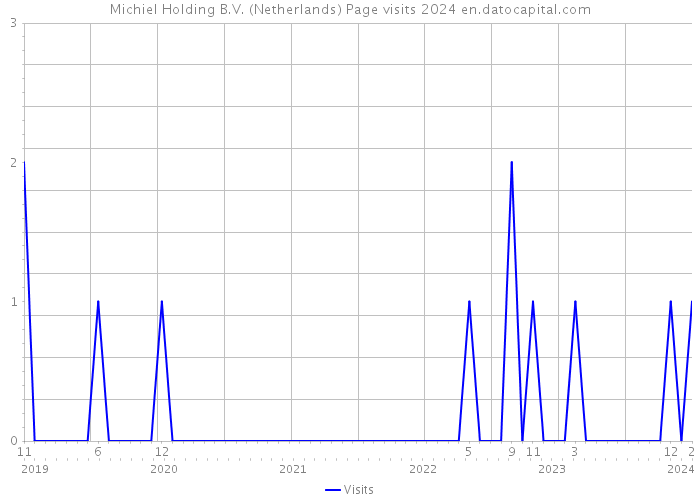 Michiel Holding B.V. (Netherlands) Page visits 2024 