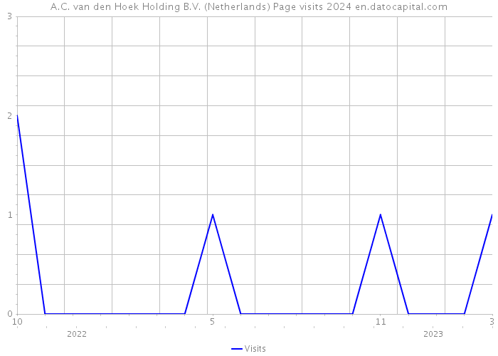 A.C. van den Hoek Holding B.V. (Netherlands) Page visits 2024 