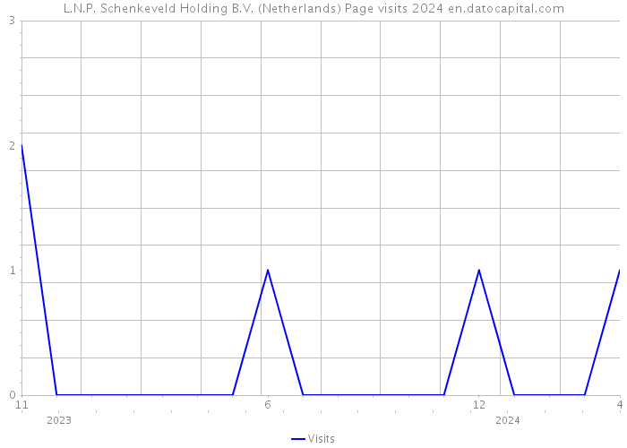 L.N.P. Schenkeveld Holding B.V. (Netherlands) Page visits 2024 