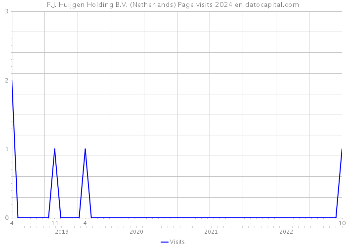 F.J. Huijgen Holding B.V. (Netherlands) Page visits 2024 