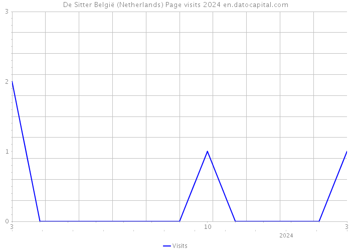 De Sitter België (Netherlands) Page visits 2024 