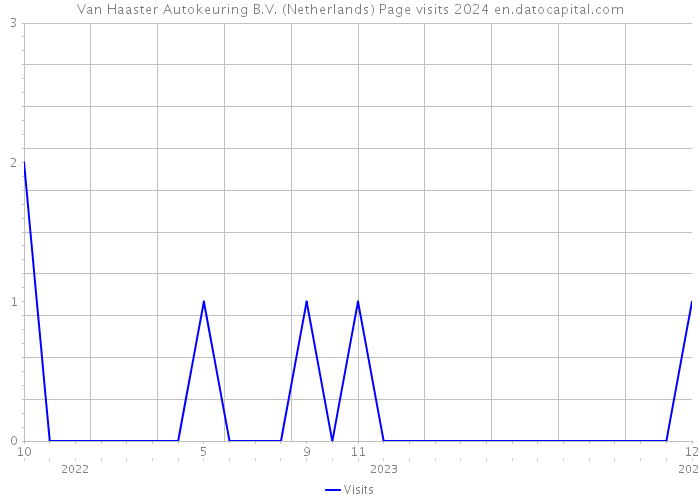 Van Haaster Autokeuring B.V. (Netherlands) Page visits 2024 