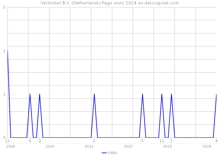 Verlinden B.V. (Netherlands) Page visits 2024 