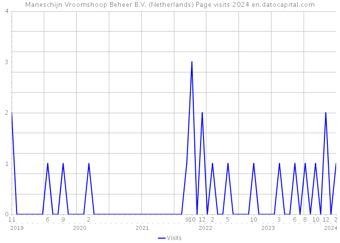 Maneschijn Vroomshoop Beheer B.V. (Netherlands) Page visits 2024 