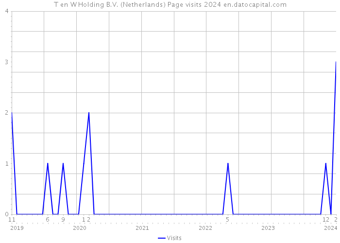 T en W Holding B.V. (Netherlands) Page visits 2024 