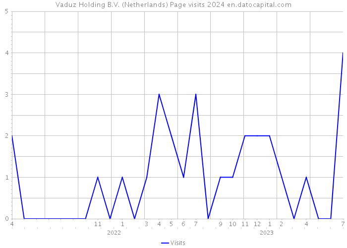 Vaduz Holding B.V. (Netherlands) Page visits 2024 