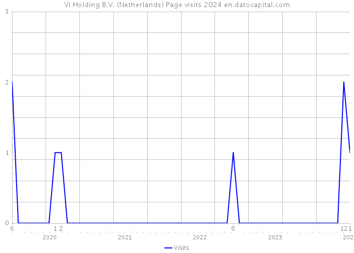 Vi Holding B.V. (Netherlands) Page visits 2024 