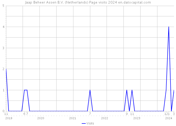 Jaap Beheer Assen B.V. (Netherlands) Page visits 2024 