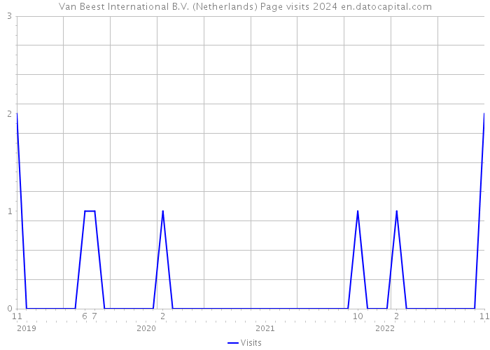 Van Beest International B.V. (Netherlands) Page visits 2024 