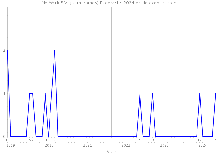 NetWerk B.V. (Netherlands) Page visits 2024 