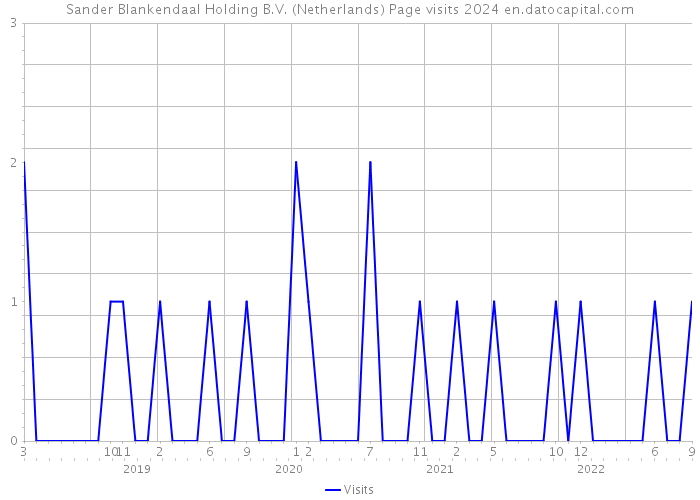 Sander Blankendaal Holding B.V. (Netherlands) Page visits 2024 