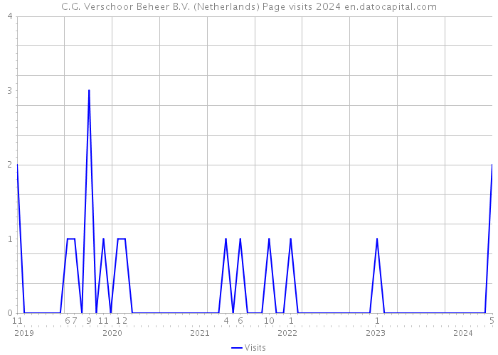 C.G. Verschoor Beheer B.V. (Netherlands) Page visits 2024 