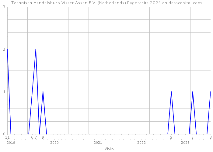 Technisch Handelsburo Visser Assen B.V. (Netherlands) Page visits 2024 