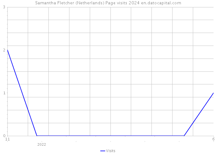 Samantha Fletcher (Netherlands) Page visits 2024 