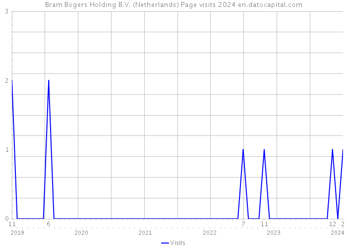 Bram Bogers Holding B.V. (Netherlands) Page visits 2024 