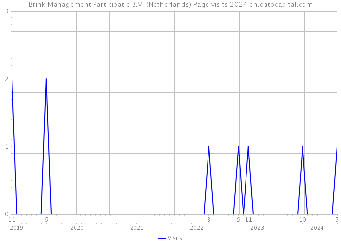 Brink Management Participatie B.V. (Netherlands) Page visits 2024 