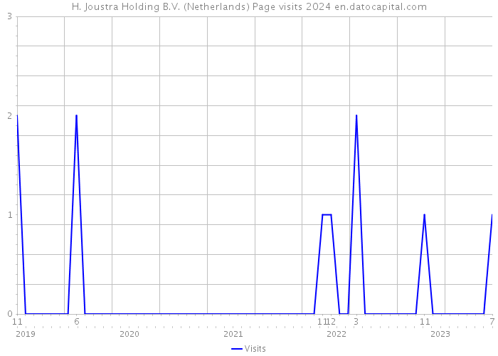 H. Joustra Holding B.V. (Netherlands) Page visits 2024 