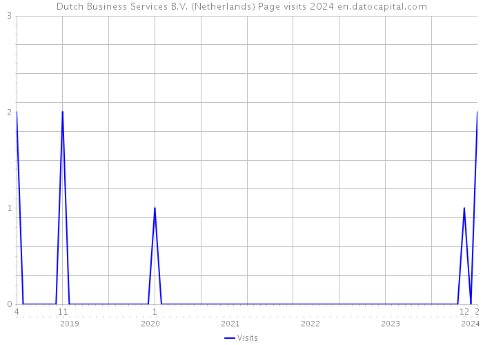 Dutch Business Services B.V. (Netherlands) Page visits 2024 