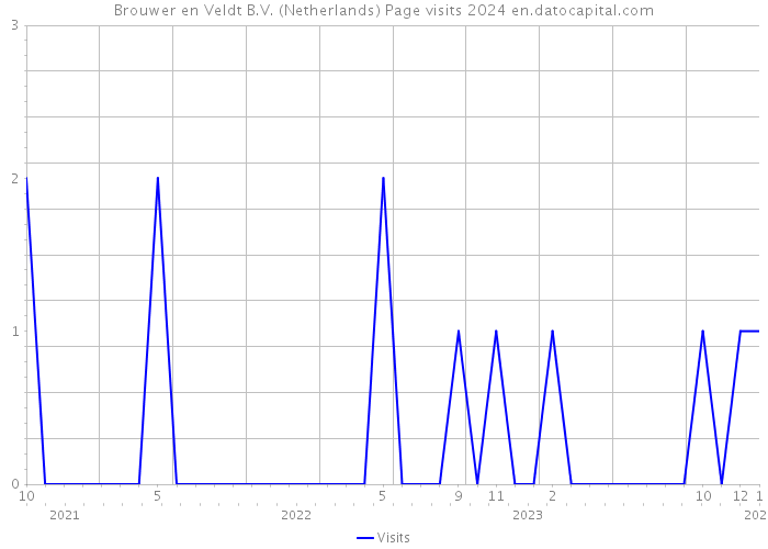 Brouwer en Veldt B.V. (Netherlands) Page visits 2024 