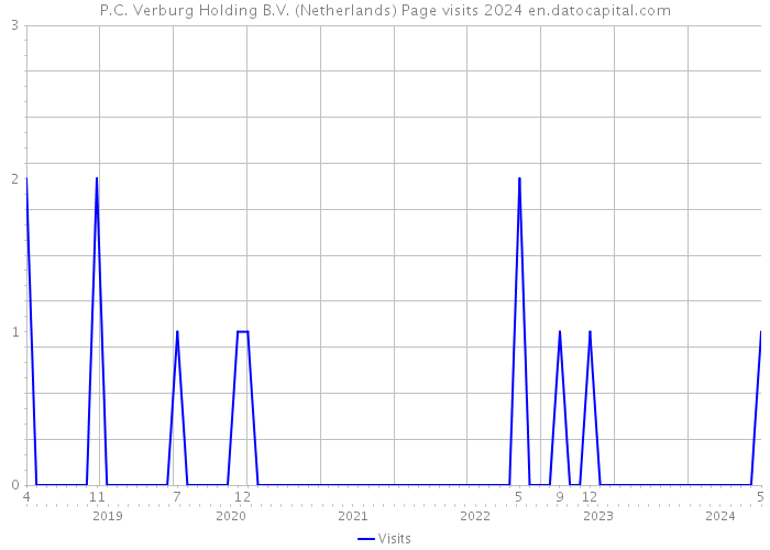 P.C. Verburg Holding B.V. (Netherlands) Page visits 2024 