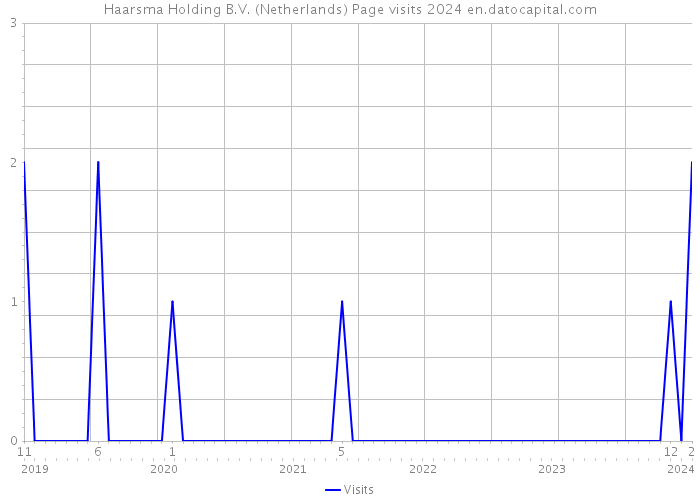 Haarsma Holding B.V. (Netherlands) Page visits 2024 