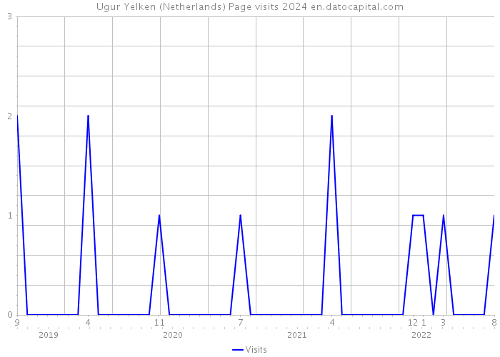 Ugur Yelken (Netherlands) Page visits 2024 