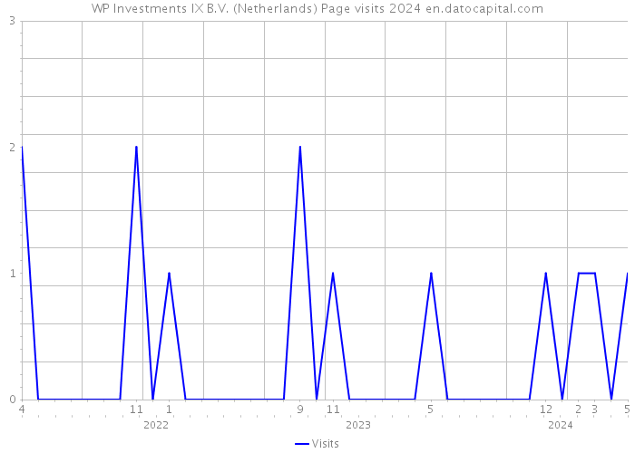 WP Investments IX B.V. (Netherlands) Page visits 2024 