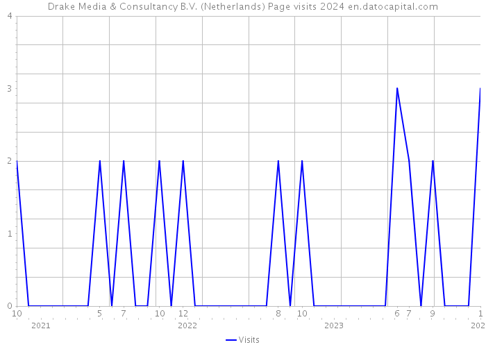 Drake Media & Consultancy B.V. (Netherlands) Page visits 2024 