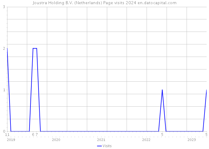 Joustra Holding B.V. (Netherlands) Page visits 2024 
