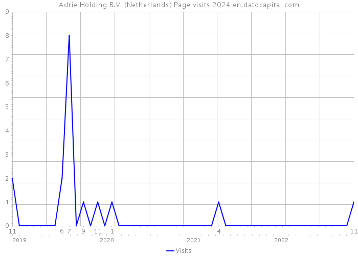 Adrie Holding B.V. (Netherlands) Page visits 2024 
