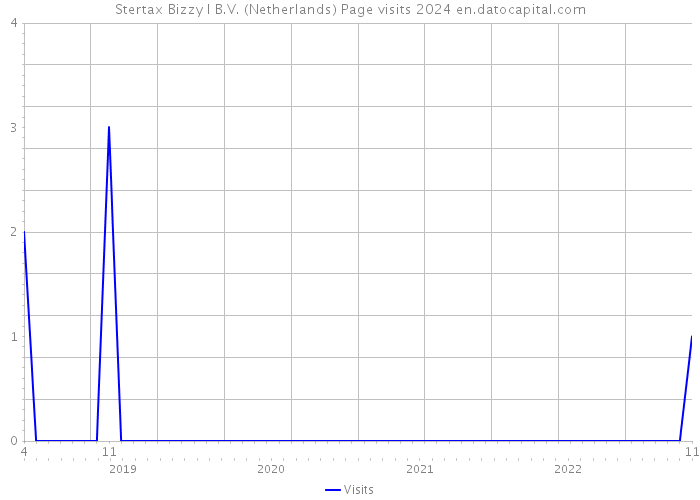 Stertax Bizzy I B.V. (Netherlands) Page visits 2024 