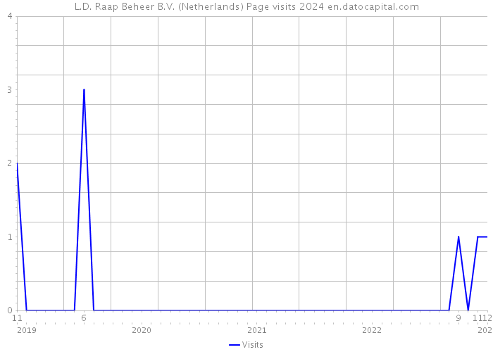 L.D. Raap Beheer B.V. (Netherlands) Page visits 2024 