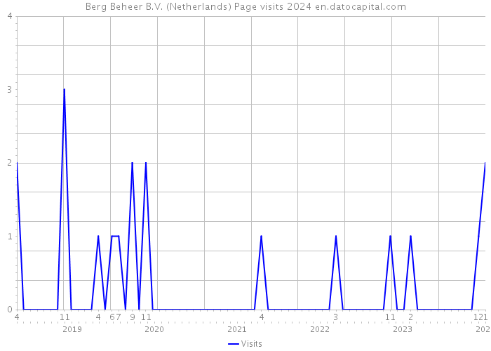 Berg Beheer B.V. (Netherlands) Page visits 2024 