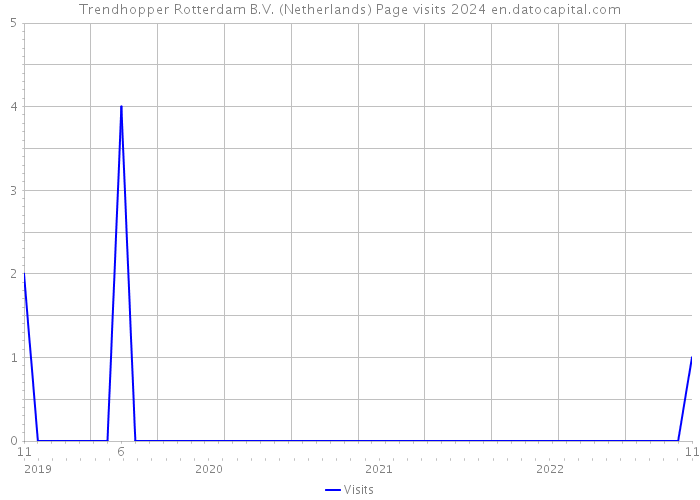 Trendhopper Rotterdam B.V. (Netherlands) Page visits 2024 