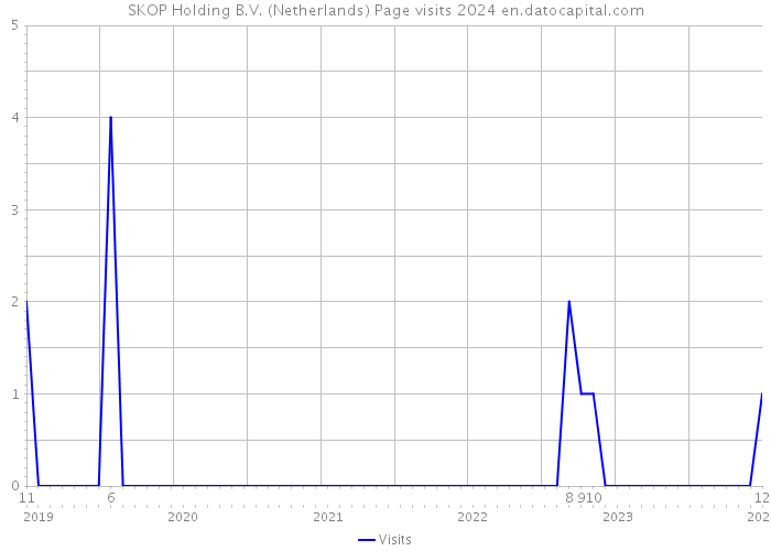 SKOP Holding B.V. (Netherlands) Page visits 2024 