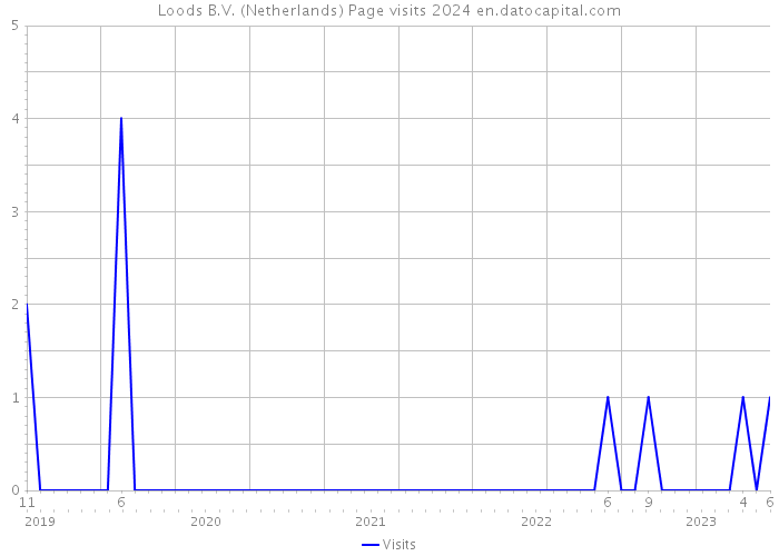 Loods B.V. (Netherlands) Page visits 2024 