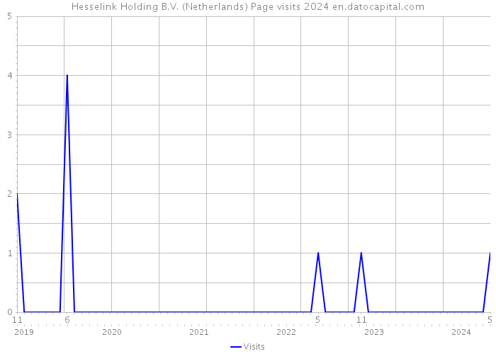 Hesselink Holding B.V. (Netherlands) Page visits 2024 