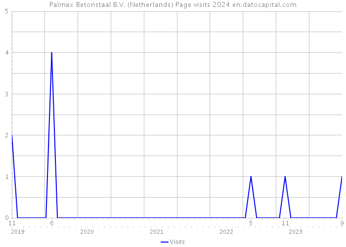 Palmax Betonstaal B.V. (Netherlands) Page visits 2024 
