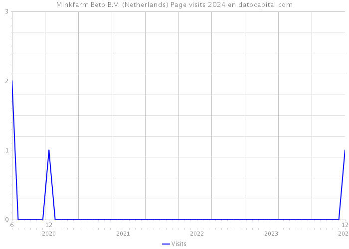 Minkfarm Beto B.V. (Netherlands) Page visits 2024 